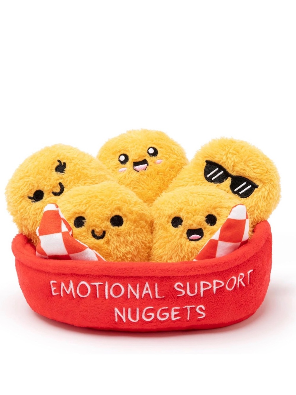 Emotional Support Nuggets Plush Toy Set - Yellow